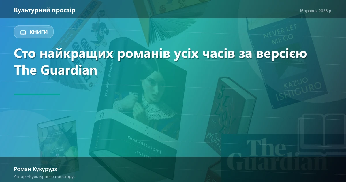 Сто найкращих романів усіх часів за версією The Guardian